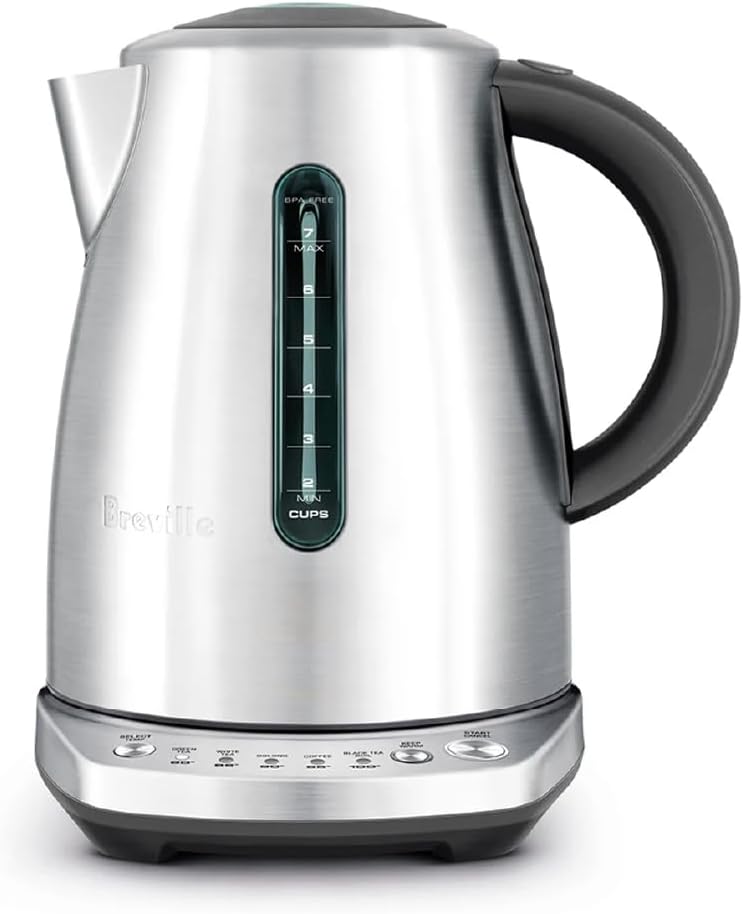 Breville BKE720BSS Temp Select Hot Water Kettle, 57 oz, Brushed Stainless Steel