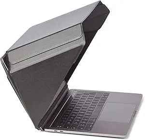 4-in-1 Laptop Sun Shade Lux Hood - Screen Shade, Privacy Screen, Heat Protection, Contrast Enhancement - Fits 12â€/13â€/14â€ Laptops, Self-Standing Cover with Pocket - Black