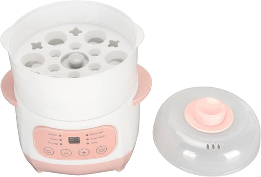 Electric Stew Cooker, Surround Heating Ceramic Lining 200W 1L Electric Stew Pot for Home Kitchen (US Plug 110V)