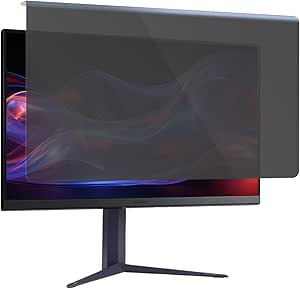 Hanging Computer Privacy Screen Protector Shield Compatible for 23.8/24 Inch 16:9 Widescreen Desktop Monitor - Anti Glare Filter Blue Light Filter Type Anti Scratch