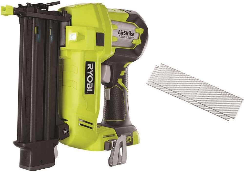 Ryobi P320 Airstrike 18 Volt One+ Lithium Ion Cordless Brad Nailer (Battery Not Included, Power Tool Only)