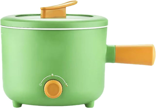 2L Multi-Function Electric Pot, Portable Mini Rice Cooker, 600W Non-Stick Sauté Pan, Two-Speed Adjustable Hot Pot Electric Suitable for Steak, Eggs, Fried Rice, Pasta, Mushroom Soup