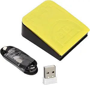 USB Single Foot Switch Control, One Key Programmable Computer Keyboard Action Pedal with 3 Connection Mode Bluetooth Foot Pedal Switch Gaming