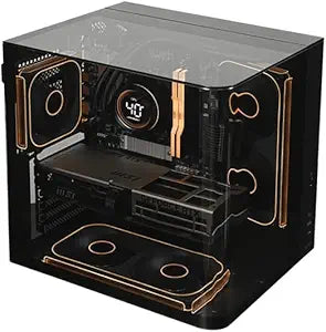 CH3+ ATX/Micro ATX/ITX pc Computer Case, Side View Sea View Room, 240 Water-Cooled Computer matx Pc Case Desktop Computer Host Gaming pc Computer Cases mid Tower