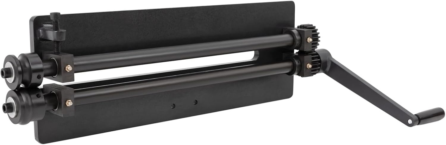 Sheet Metal Fabrication Bead Roller, 18" Throat Depth Flaring Tool Beading Machine 18 Ga Flaring Tool Beading Machine w/6 Sets Dies for Sheet Metal Fabrication Shops & Automotive Industry