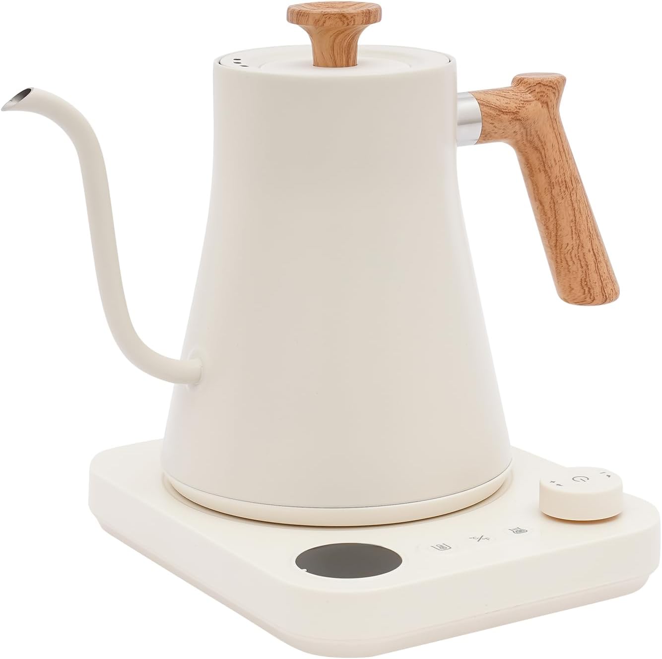 Gooseneck Electric Kettle, Electric Kettles, 1200W, 0.9L Stainless Steel Temperature Control Kettle, Precise Temperature Control for Pour-Over Coffee & Tea Brewing for Pour Over Coffee, Brew Tea