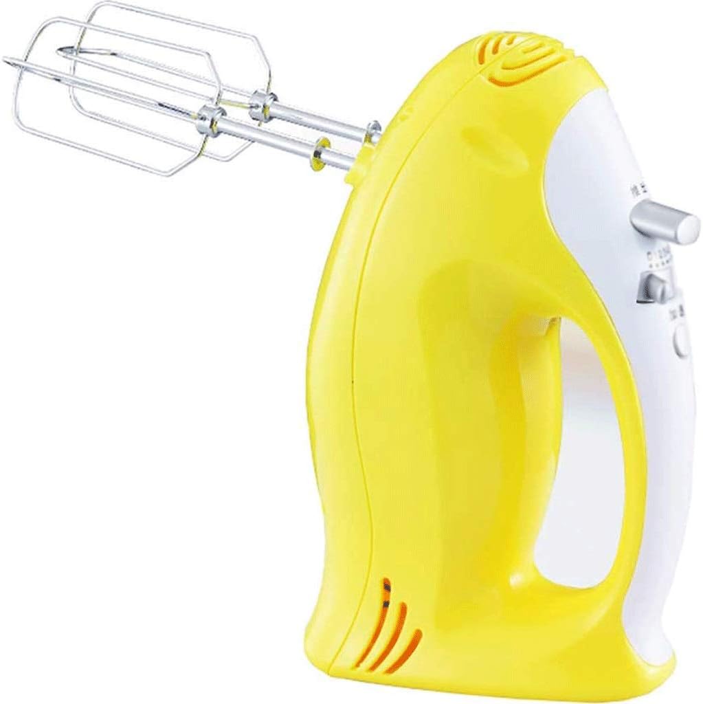 Cute Yellow Electric Eggbeater, Five-Speed Adjustment, One-Button Acceleration Design, Handheld Mixer