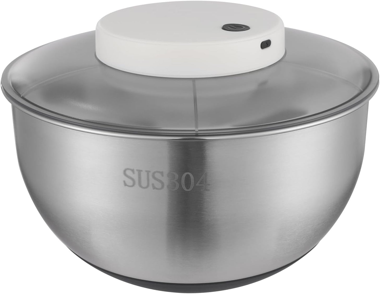 Electric Salad Spinner 5-Quart Lettuce Spinner, 304 Stainless Steel Fruit Washer spinner dryer w/Bowl & Colander,Vegetable Washer Dryer