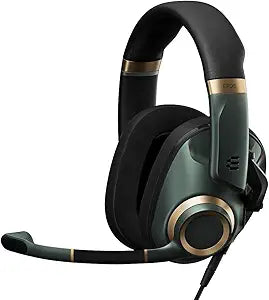 EPOS H6Pro - Closed Acoustic Gaming Headset with Mic - Over-Ear - Lift-to-Mute - Xbox/PS4/PS5/PC Headset - Gaming Accessories (Green)