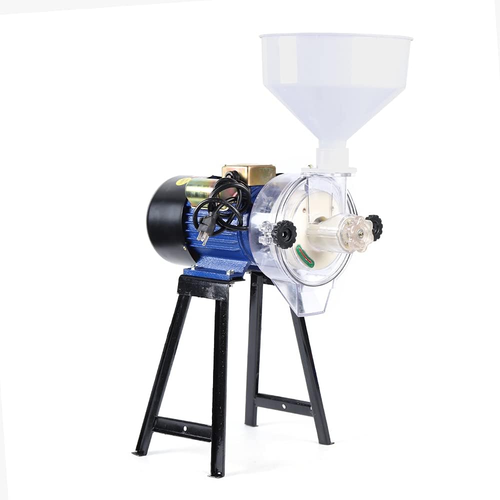 Electric Grain Mill Grinder - 2200W Commercial Corn & Wheat Grinder, Heavy Duty with Hopper