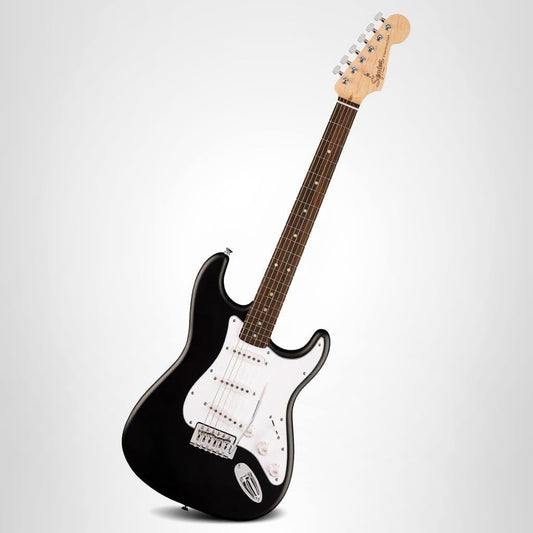Fender Squier Debut Series Stratocaster Electric Guitar, Beginner Guitar, with 2-Year Warranty, Includes Free Lessons, Black with Matte Finish