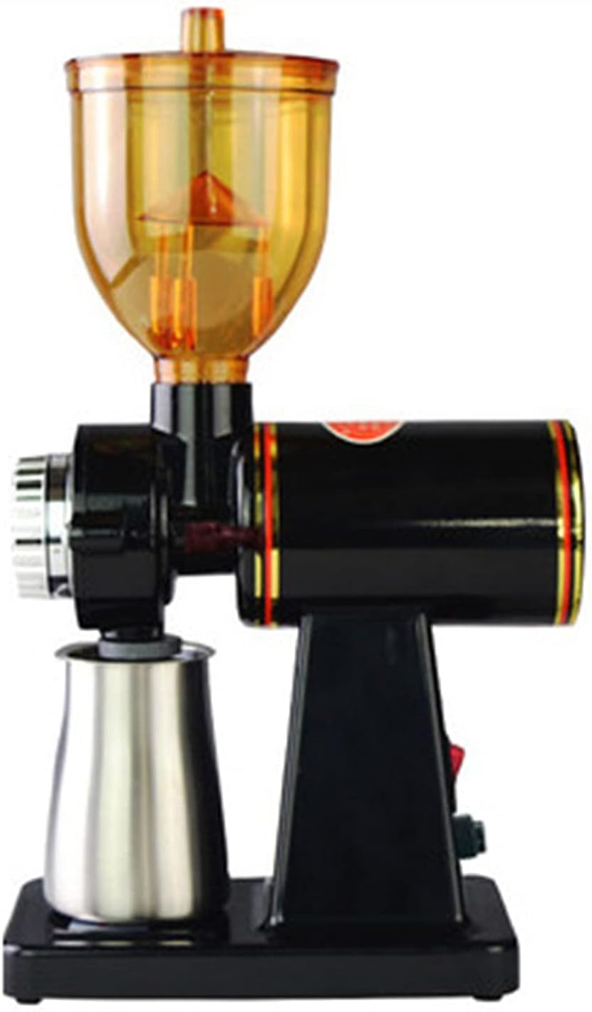 LOYALHEARTDY 180W Electric Coffee Bean, Commercial and Home Milling Machine, Grinding Machine for Beans Nuts Spice Automatic Burr Grinder Professional Miller (black)