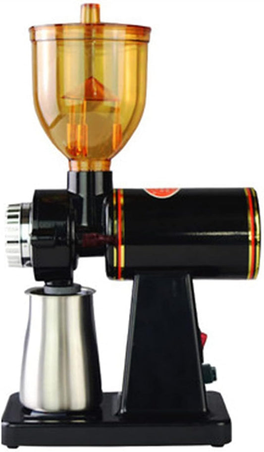 LOYALHEARTDY 180W Electric Coffee Bean, Commercial and Home Milling Machine, Grinding Machine for Beans Nuts Spice Automatic Burr Grinder Professional Miller (black)