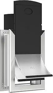 Large Dog Door for Wall, Heavy Duty Pet Door with All Aluminum, Sliding Lock Panel Doggy Door for Exterior Wall,for Pets Up to 110 lbs.