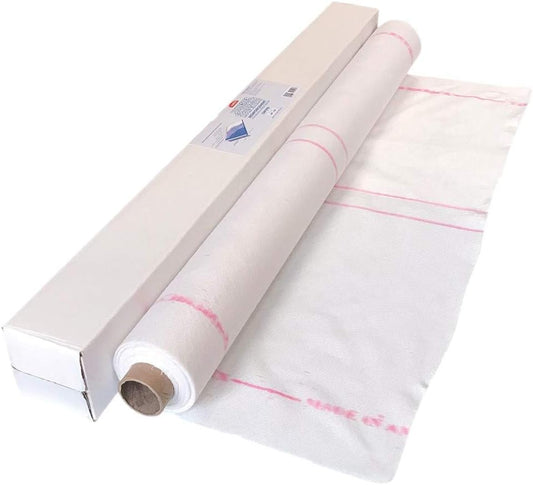 Ames Contouring Roof Fabric™ - White, 40”x81’ Roofing Tool and Fabric Sealer to Reinforce Strength for Roofs - Made in The USA