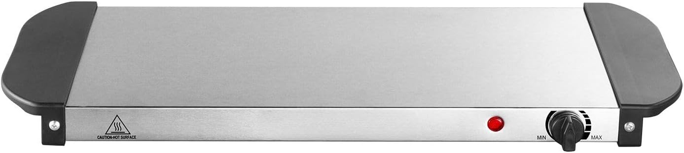 Electric Warming Tray Buffet Food Warming w/Temp Control Stainless Steel