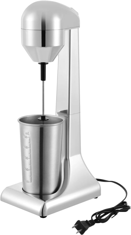 Milkshake Maker, 100W 22000r\/Min Electric Drink Mixer Commercial Milkshake Machine, 2 Speeds Single-Head Milkshake Blender Maker w\/500ML Mixing Cup, Stand Mixer for Yogurt Ice Cream