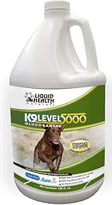 LIQUIDHEALTH Pets K9 Liquid Glucosamine Level 5000 for Large Breeds with Chondroitin, MSM - Pet Joint Health Supplements, Dog Vitamins Hip Joint Juice, Dog Joint Oil - Made in The USA (1 Gallon)