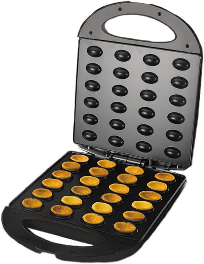 Electric Nut Cake Maker, High Capacity 24, Nut Baker Bread Waffle Sandwich Baking Machine, Frying Pan for Toaster, Breakfast, Kitchen, Oven Gift
