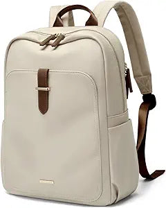 GOLF SUPAGS Laptop Backpack Purse for Women Fits 16 Inch Notebook Casual Daypack Work Travel College Bookbag Fashion Computer Bag (Apricot, 16 Inch)