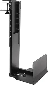 Adjustable Clamp Mount on Desk for PC Tower - No Drilling, Height Adjustable from 13.2" to 21.6", Width Adjustable from 5.5" to 9.8", Heavy Duty Under Desk Computer Mount, Computer Mount for Desk