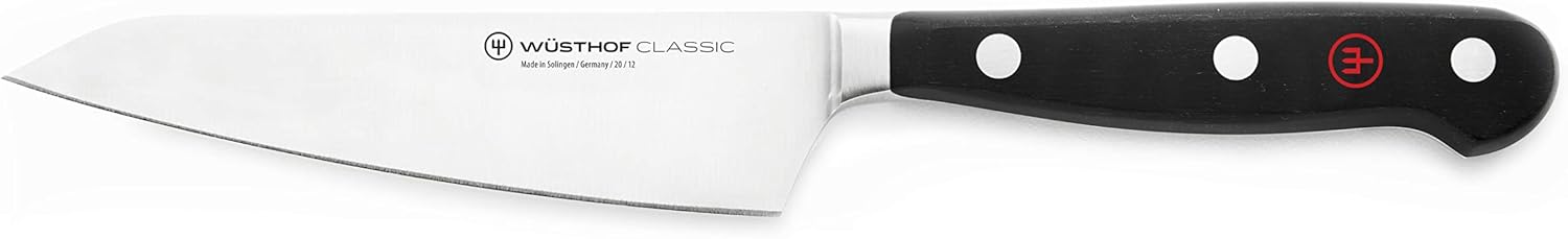 WÜSTHOF Classic 5" Utility Knife, Black, Stainless Steel