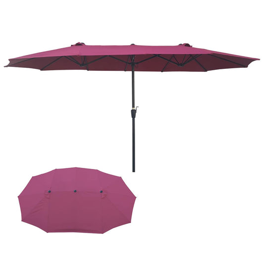 GZMR 15-ft Steel Market Patio Umbrella