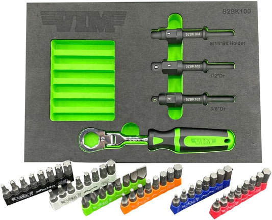 VIM Tools 52 Piece Shake 2 Break Master Kit with Impact Bits