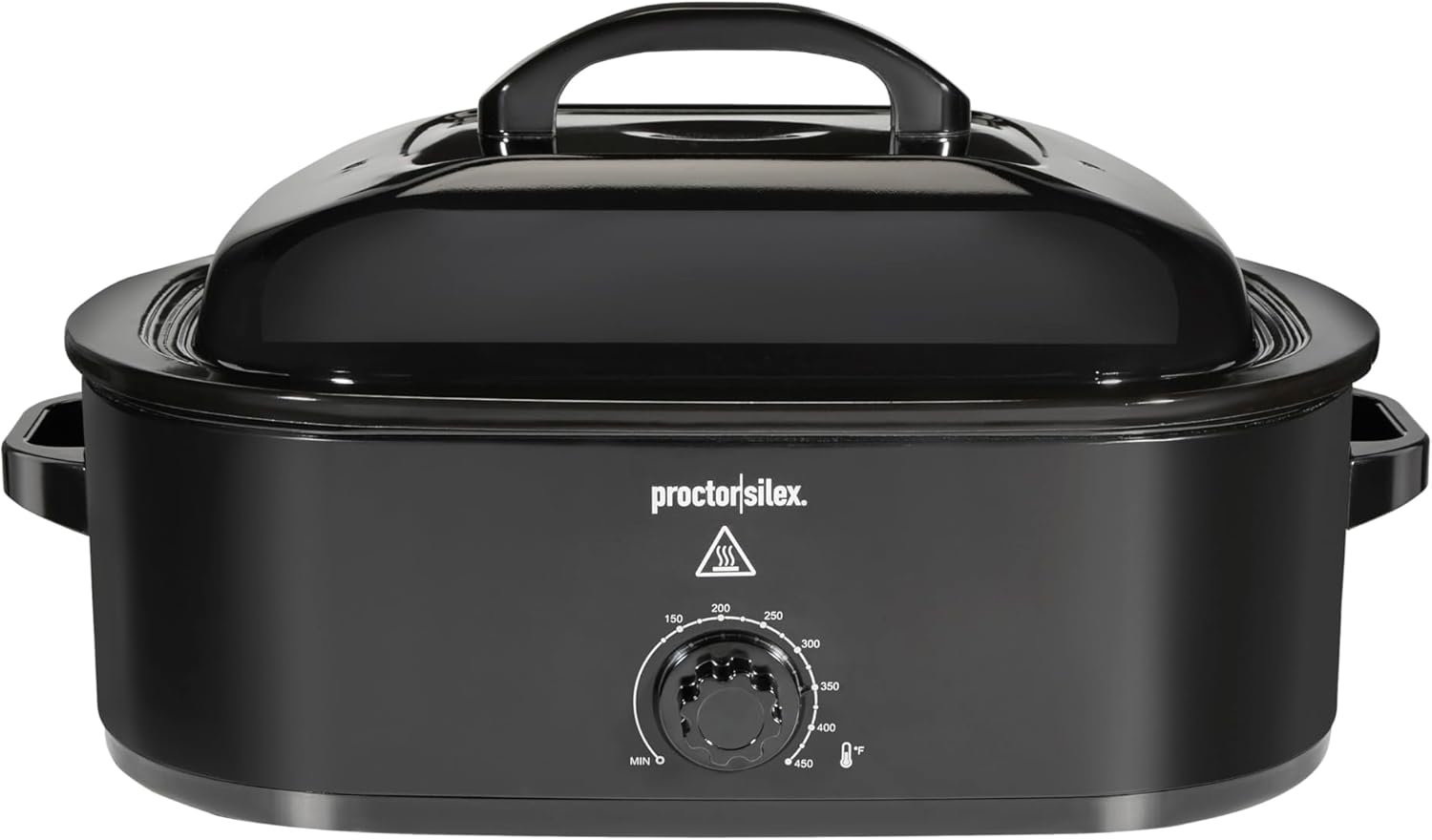 Proctor Silex 24-Pound Electric Roaster Oven with Variable Temperature Control, Self-Basting Lid & Removable Pan, 18 Quart, Black (32211)