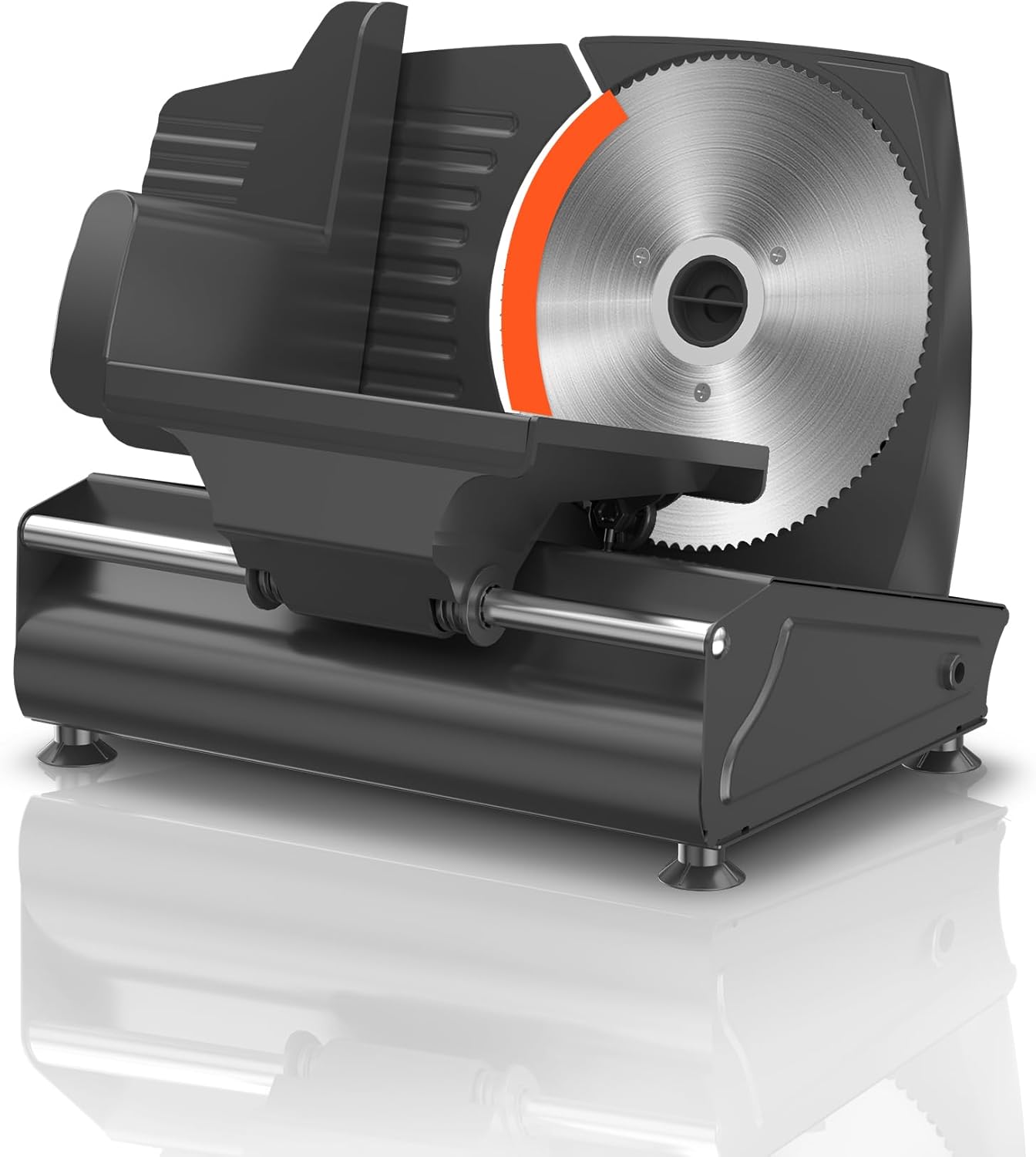 Electric Meat Slicer with Powerful 200W Pure Copper Motor, Adjustable 0\u201315mm Deli Food Cutter, 7.5" Stainless Steel Blade&Removable Parts, ETL Certified, Precision Kitchen Tool for Bread, Cheese, Meat