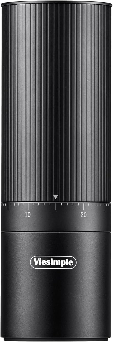 V6 Pro Portable Coffee Grinder Electric, 60 Grind Settings USB-C Rechargeable, 4400mAh for Espresso to Cold Brew, Wireless Rechargeable Coffee Grinders for Travel, Camping, Office