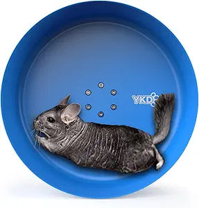 15" Silent Chinchillas Exercise Wheel, Aluminum Alloy Noiseless Running Wheel for Syrian Hamsters, Hedgehogs, Squirrels and Small Pets (Blue)