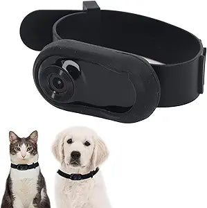 Sanpyl Pet Collar Camera, 1080P HD 120 Degree Wide Angle Small Dog Cat Action Camera with Video Records,No Needed,Mini Camera Dogs Indoors/Outdoors - only 0.77 Ounces!