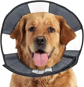 ZenPet Recovery Cone E-Collar for Dogs & Cats â€“ Soft, Comfortable, Safe & Stress-Free Healing After Surgery, Adjustable Design, Secure Custom Fit (X-Large)