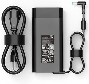 200W Laptop Charger Compatible with HP Omen 15 16 17 Victus 15 16 ZBook 15 16 17 15t Fury 16 G10 G11 Zbook Studio G10 G9 G8 G7 G6 G5 G3 TPN-DA10 L00818-850 Power Supply