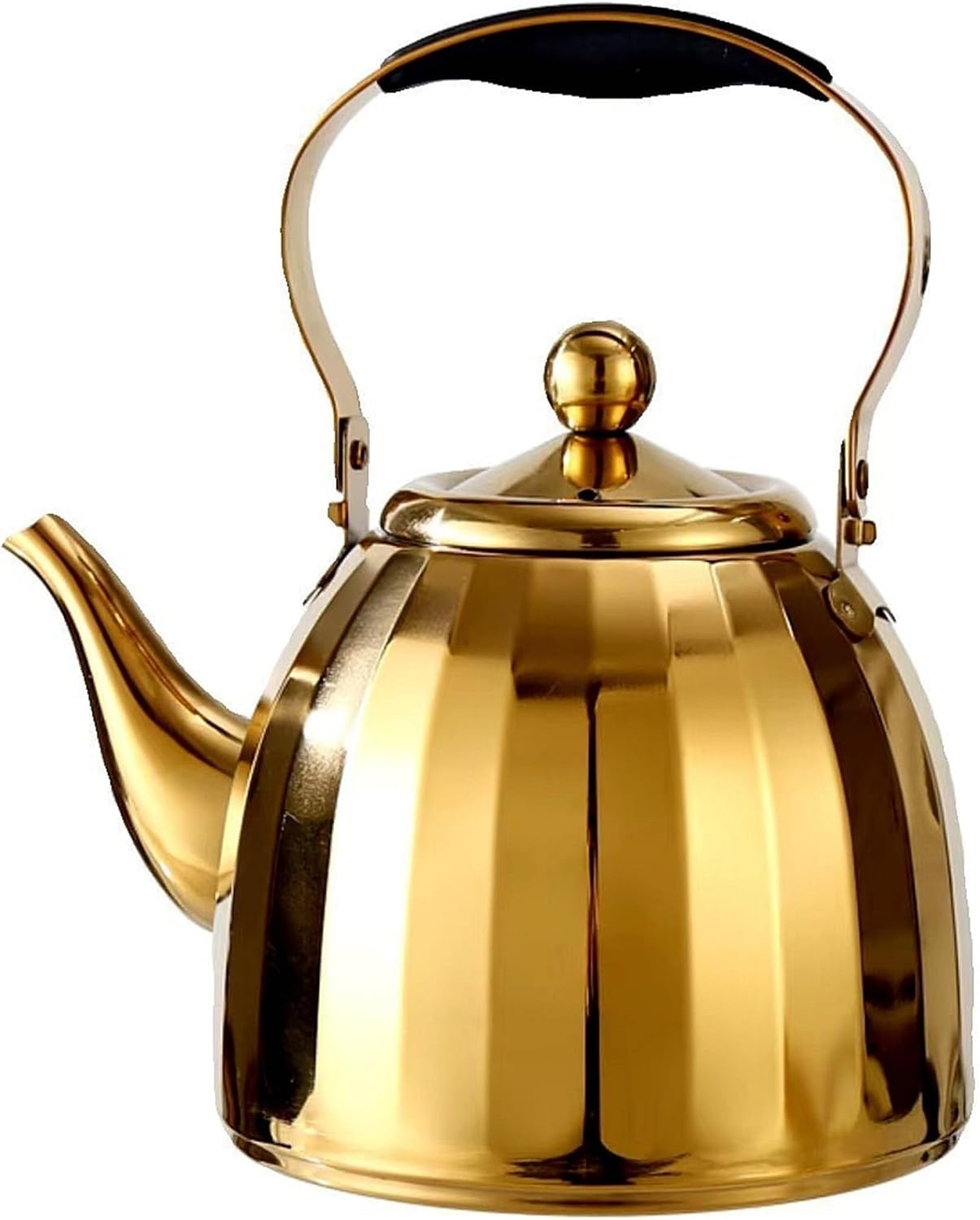 Tea Kettle with Infuser, Teapot for Stovetop Stainless Steel Tea Pot for Induction Gas Electric Halogen Stoves(2L)