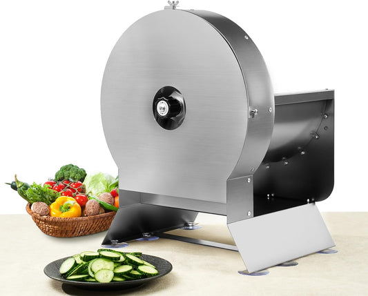 Electric Vegetable Slicer, 40W with Adjustable Thickness, Removable Blade for Easy Cleaning, Compact & Safe Stainless Steel Design