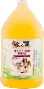 Nature's Specialties Hypoallergenic Ultra Concentrated Aloe Dog Shampoo for Pets, Makes up to 32 Gallons, Natural Choice for Professional Groomers, for Sensitive Skin, Made in USA, 1 gal