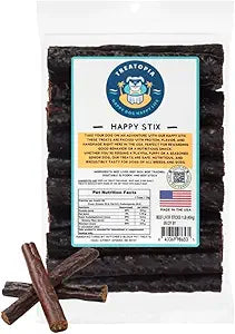 TREATOPIA Omaha Sticks Beef Dog Treats, 16 Oz Bag - All-Natural, Sustainable, Healthy, High Protein, Hand-Trimmed, Slow-Roasted, Made in The USA, Nutritious, No Additives, No Fillers
