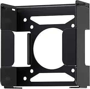 Fasgear Mac mini M4 Mount 2024 - Pure Aluminum Under Desk VESA Monitor Mounting Bracket with Anti-Theft, Black Aluminum