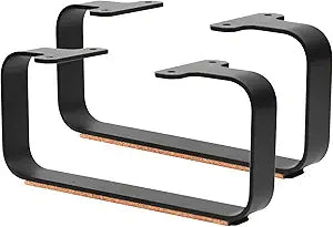Steel Desk Shelf Base & Monitor Stand Legs - Multifunctional Monitor Stand Riser for Office Organization, Sturdy Construction, Durable Laptop Riser, Home Office DÃ©cor with Easy Assembly