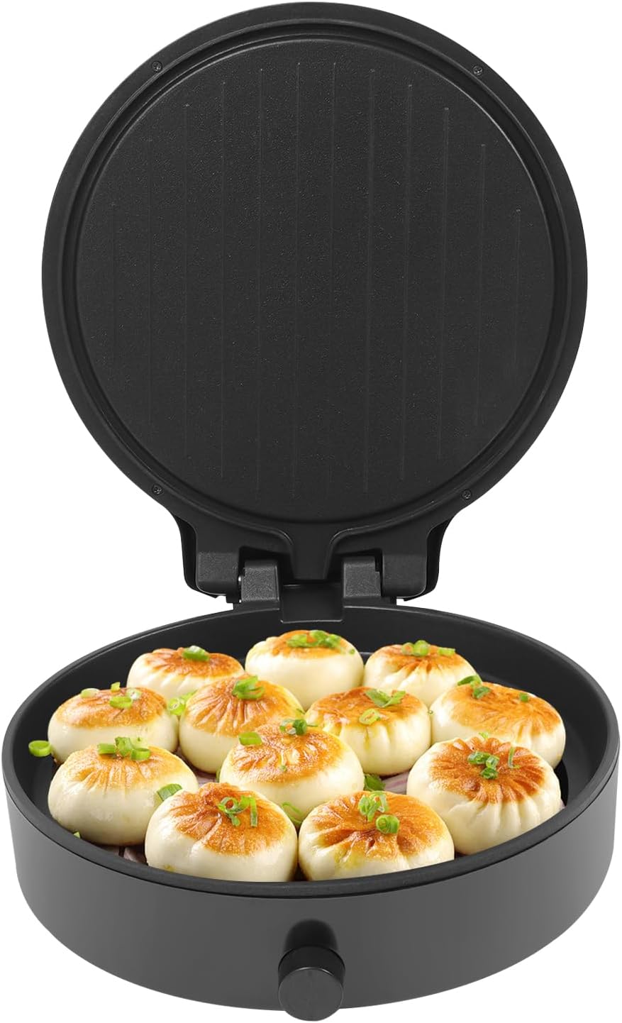 Countertop Pizza Maker Quesadilla Maker 12 Inch Electric Pizza Oven Countertop w/Nonstick Cooking Plates, 1400W 110V