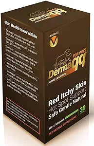Dermaqq Ubiquinol - CoQ10 for Dogs and Cats Hot Spots, Hair Loss, Dermatitis Support (2 Boxes - 100MG softgels)