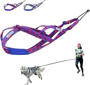 PET ARTIST Dog Weight Pulling Harness,Speed Training,Work Out Dog Sled Harness for Medium,Large Dogs,Pink,L