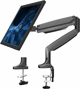 VIVO Premium Aluminum Height Adjustable Single Monitor Articulating Desk Mount Stand w/Gas Spring Arm Fits up to 32" Screen (STAND-V001Q)
