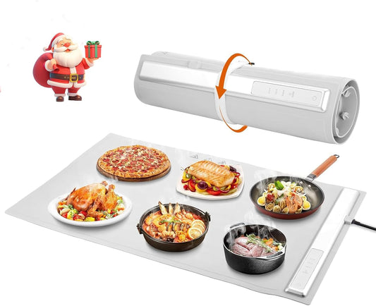 Warming Mat for Food, Food Warming Mat,Portable Electric Warming Tray for Food,with 3 Temperature Settings,Food Warmer for Buffet Party, Sabbath, Gatherings, Daily Use