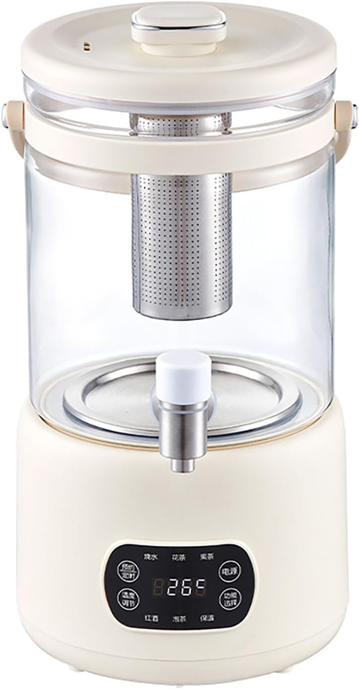 3L Glass Electric Kettle with Touchscreen – Adjustable 40–90°C Temperature, 24-Hour Heat Retention, High Borosilicate Glass Body with Detachable Tea Infuser for Brewing