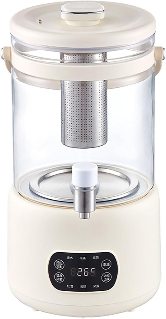 3L Glass Electric Kettle with Touchscreen – Adjustable 40–90°C Temperature, 24-Hour Heat Retention, High Borosilicate Glass Body with Detachable Tea Infuser for Brewing