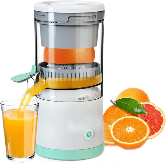 Electric Juicer Rechargeable - Citrus Juicer Machines with USB Cable - Portable Juicer for Orange, Lemon, Grapefruit - Easy to Clean and Use, Ideal for Outdoor Dinner Home