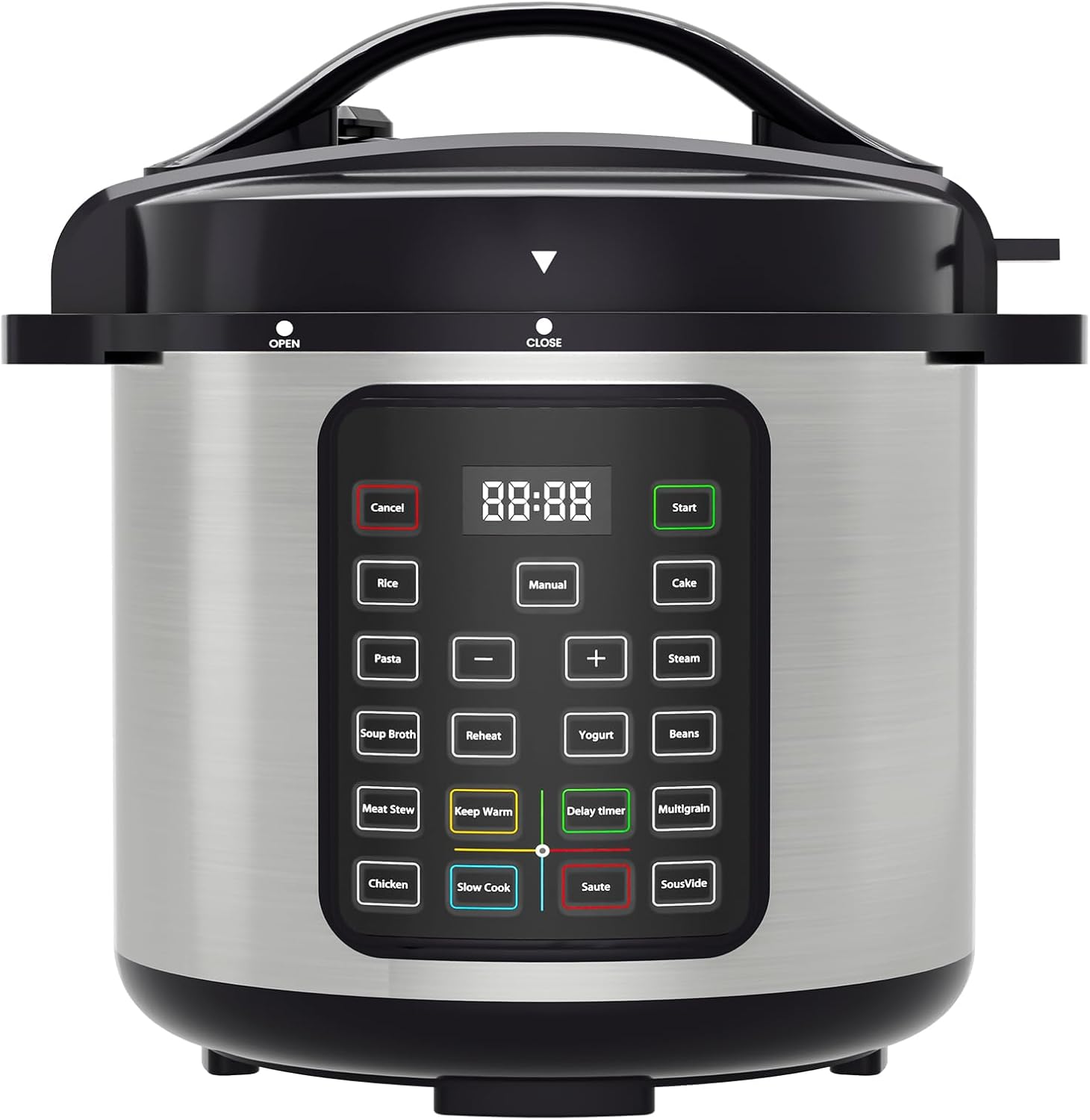 16-in-1 Electric Pressure Cooker, 8QT Multi Electric Cookers, Slow Cooker, Rice Cooker, Steamer, Saut , Yogurt Maker, Warmer & Sterilizer, Stainless Steel